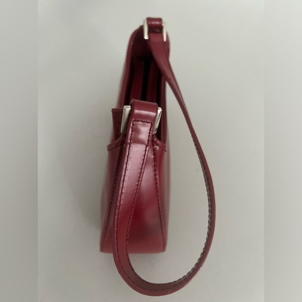 Burgundy Handbag Mini Red Shoulder Bag Purse - Picture 5 of 11